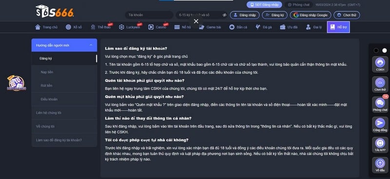 Cách tạo tài khoản cá cược tại S666